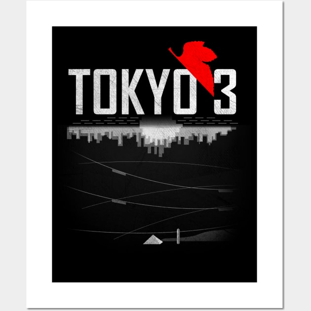 Tokyo 3 Skyline Wall Art by RetroFreak